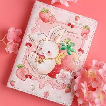 112 страниц блокнот из искусственной кожи с магнитной застежкой блокнот для записей кролик бумага для заметок студенты Style 1