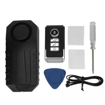 113 дБ велосипедная сигнализация, беспроводной противоугонный датчик вибрации, движения, охранная сигнализация автомобиля, IP65, водонепроницаемая, с пультом дистанционного управления для велосипеда, мотоцикла