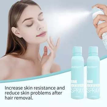 114G Спрей для идентификации волос с триммером для бровей Натуральные растения Увлажняющий спрей для бритья лица для дермапланирования Мужчины Женщины Идентификация волос на коже лица и тела Sets