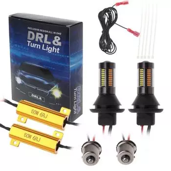 1156 3014 66Светодиодные фонари с прозрачными линзами: Задний сигнал поворота/поворотник, индикаторы хода и стоп-сигнала, 1 пара