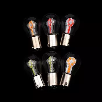 1156 BA15S P21W светодиодные лампы 1157 BAY15D P21/5W светодиодные лампы 18SMD автомобильные противотуманные фары указатель поворота лампа индикатор 12 В белый красный желтый