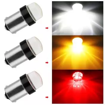 1156 Светодиодный фонарь заднего хода Ba15s P21w Светодиодный указатель поворота COB 1157 BAY15D Лампа торможения Мигающие сигнальные лампы Автомобильный задний фонарь 1156 BA15S P21W&1PC красный