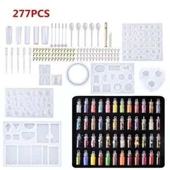 115/128/277 шт. силиконовая форма для изготовления ювелирных изделий «сделай сам», подвеска, набор для изготовления ремесел 115 pcs/set