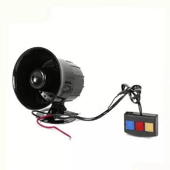 115 дБ, 12 В, 3 тона, громкий автомобильный звуковой сигнал, мотоцикл, предупреждающая сигнализация, полицейская пожарная сирена, звуковой динамик, автомобильные аксессуары, мото, 20 Вт чёрный