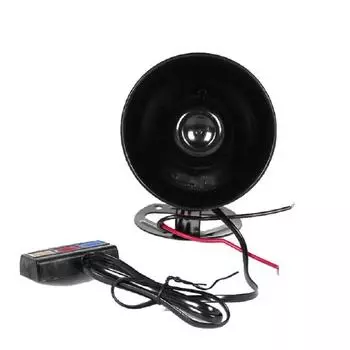115 дБ, 12 В, 3 тона, громкий автомобильный звуковой сигнал, мотоцикл, предупреждающая сигнализация, полицейская пожарная сирена, звуковой динамик, автомобильные аксессуары, мото, 20 Вт чёрный