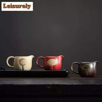 115 мл японский грубый керамический кувшин для чая Zen Relief Lotus ручная сервировочная чашка Cha Hai бытовая чашка Justice аксессуары для кафе