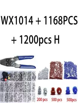 1168 шт. Автомобильный разъем, электрические автомобильные клеммы, инструмент для снятия обжимных клещей синий