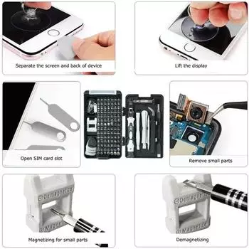 116 in 1 Precision Screwdriver Kit with 98 Magnetic Bits Electronic Repair Hand Tool Kit Strong Magnetic for PC Xbox PS4 iPhone