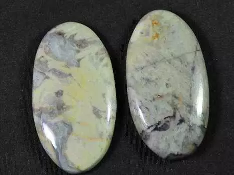 117Cts. Натуральный кофейный яшма 2 шт овальный кабошон драгоценный камень россыпью 42-42MM RQ-1416