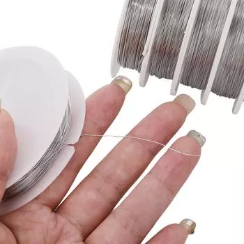 11-100 метров шнур из нержавеющей стали проволока для бисероплетения DIY ремесло изготовление ювелирных изделий шнур струна аксессуары 0.6mm 11M