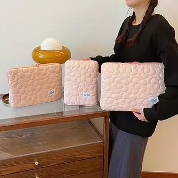 11 13 15,6-дюймовый мягкий чехол для ноутбука MacBook Air Pro Xiaomi HP Dell Notebook Storage Bag для iPad Xiaomi Pad 5 6 Tablet Pouch 11 inch белый