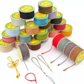 11/16 метров хлопковый шнур нейлоновый шнур нить шнур DIY бисер плетеный браслет изготовление ювелирных изделий 08 2.5mm 11M