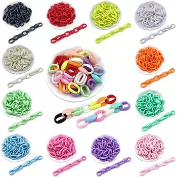 11*16 мм 20 шт. ярких цветов, высококачественные бусины-цепочки в форме буквы «сделай сам», кулон, ожерелье, браслет, изготовление ювелирных изделий, аксессуары ручной работы Solid Color белый