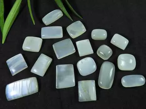 11-18MM натуральный лунный камень микс кабошон россыпью драгоценный камень 18 шт. лот 162 карата. РК-3018