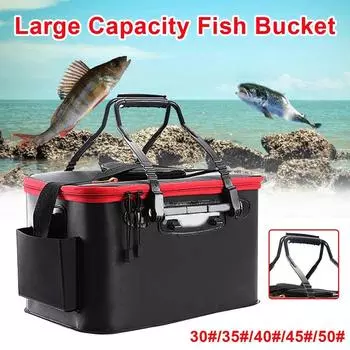 11/19/23/28/35 л складной утолщенный Eva Living Fish Box Tank Bucket кемпинговое рыболовное снаряжение сумка для хранения Fishbox XS оранжевый