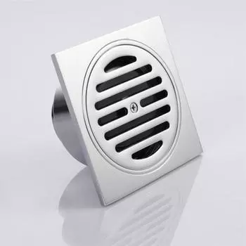 11.3*11.3 см латунная хромированная круглая крышка для сливного отверстия в полу решетка для сливного отверстия в полу 113mm