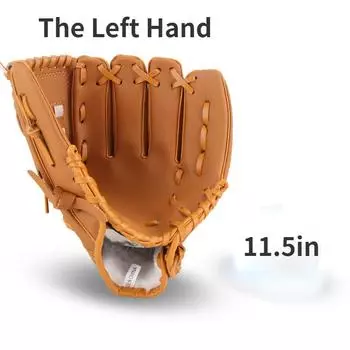 11,5-дюймовые бейсбольные перчатки из ПВХ, перчатки для софтбола, перчатки для кувшинов, перчатки для начинающих (левая рука) 11.5in