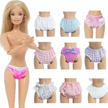11,5-дюймовые кукольные трусики, аксессуары, милые трусы, нижнее белье для кукол, одежда для кукольного домика для Барби, 1/6 куклы, игрушки для девочек синий/фиолетовый