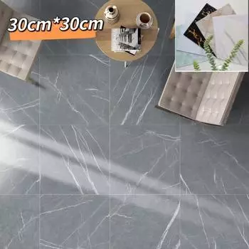 11,8 дюйма * 11,8 дюйма, наклейки на пол с мраморным узором, толстые износостойкие самоклеящиеся напольные наклейки на плитку без клея, водонепроницаемые наклейки 30cm*30cm*1pcs
