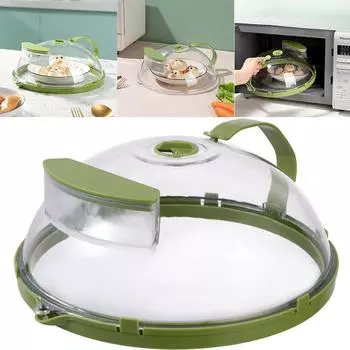 11.8 in Microwave Splatter Cover Splatter Guard Lid Saft Plastic Splatter Microwave Cover Kitchen Gadgets Fits Plates and Bowls CHINA