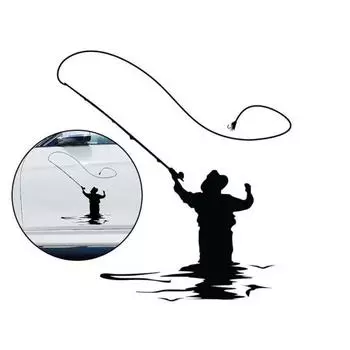 11,9x13,2 см нахлыстом, водонепроницаемая съемная наклейка для стайлинга автомобиля, наклейка чёрный