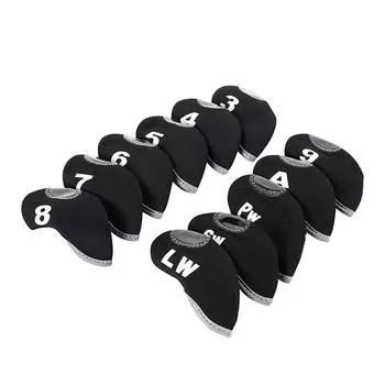 11 чехлов для головок гольф-клубов RH для callaway iron headcovers черные 3-lw защитные новые