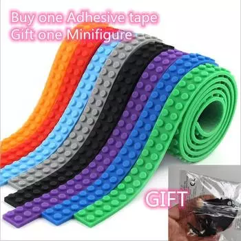 11 цветов, 92 см, 115*2 точки, детская игрушка, совместимая с Lego, мелкие частицы, сделай сам, детские игрушки, кирпичная нижняя пластина, строительный блок, лента