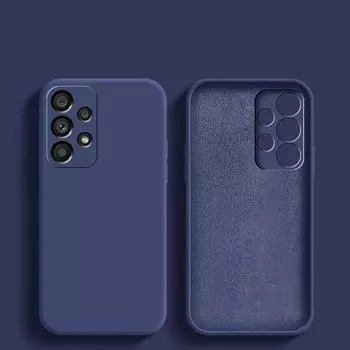 11 цветов квадратный жидкий силиконовый чехол для Samsung Galaxy M22 A22 4G 5G M32 A12 A32 A52 A13 A23 A33 A53 A73 M33 M53, чехол Samsung A12 темная армия зеленый