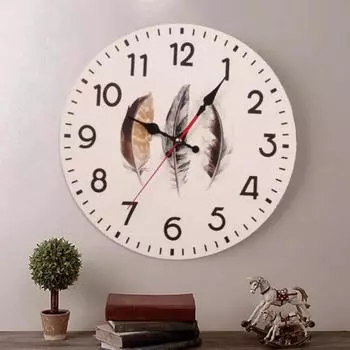 11 дюймов Простые Современные Деревянные Настенные Часы Гостиная Искусство Бесшумные Часы Мода Свет Личность Украшенный Кабинет Гостиная