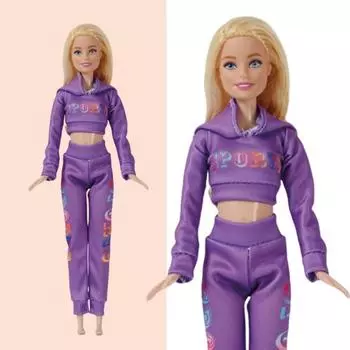 11-дюймовая кукольная одежда спортивный костюм с капюшоном топы и штаны для девочек кукольные наряды стимулируют физические упражнения и воображение подарки D