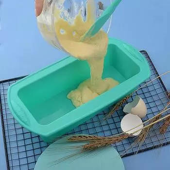 11-дюймовая прямоугольная силиконовая форма для хлеба, формы для тостов, длинная квадратная форма для выпечки блюд красный