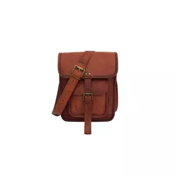 11-дюймовая сумка-мессенджер из козьей кожи Сумка-портфель для iPad Сумка через плечо Сумки на ремне 9 x 11 x 3 in коричневый