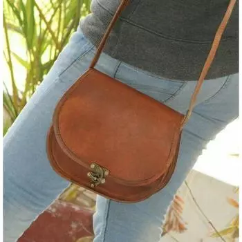 11-дюймовая женская сумка через плечо из козьей кожи, сумки-кошельки, сумки-мессенджеры, сумки через плечо 10 x 9 x 3 in коричневый