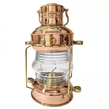 11-дюймовый рабочий уличный фонарь из цельной меди, морская масляная лампа для корабля/лодки, морские подарки для пап и пожилых людей, декор на Хэллоуин, Рождество