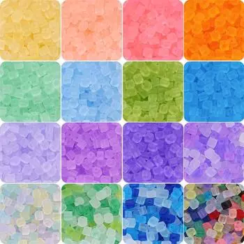 11 г 50 шт., высококачественные стеклянные бусины, матовые сахарные бусины для серег, браслетов, DIY ювелирных изделий, аксессуаров для изготовления 01 5mm 50pcs