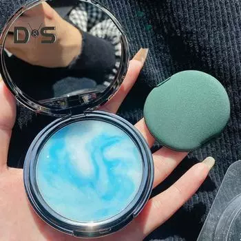 11 г лавандовая матовая пудра с пуховым контролем жирности, натуральная, долговечная, без блеска, для женщин и девочек, для макияжа, для маскировки лица, прессованная закрепляющая пудра A