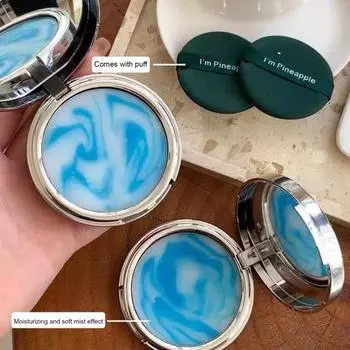 11 г лавандовая матовая пудра с пуховым контролем жирности, натуральная, долговечная, без блеска, для женщин и девочек, для макияжа, для маскировки лица, прессованная закрепляющая пудра A