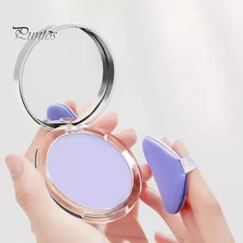 11 г лавандовая матовая пудра с пуховым контролем жирности, натуральная, долговечная, без блеска, для женщин и девочек, для макияжа, для маскировки лица, прессованная закрепляющая пудра A