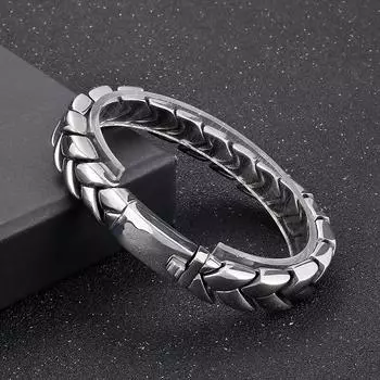 11 мм литой полированный маленький браслет-цепочка для мужчин из нержавеющей стали 316L модные ювелирные изделия новейшие 22cm