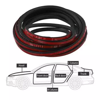 11 мм X 9 мм резиновые дверные уплотнители, высококачественные уплотнительные полосы