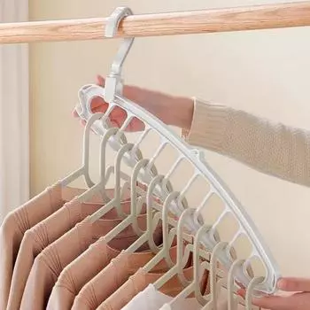 11 отверстий многофункциональная бесшовная вешалка для одежды общежитие бытовая магия сушилка для одежды спальня шкаф для хранения артефакт чёрный