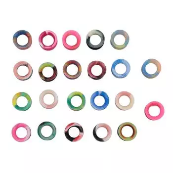 11 пар силиконовых ушных манометров 12 мм полые декоративные многоразовые разноцветные мягкие ушные туннели