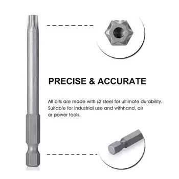 11 шт. 1/4 шестигранные биты отвертка с защитой от несанкционированного доступа магнитный набор бит отвертка Torx плоская головка F1FC высокое качество 50/100 мм