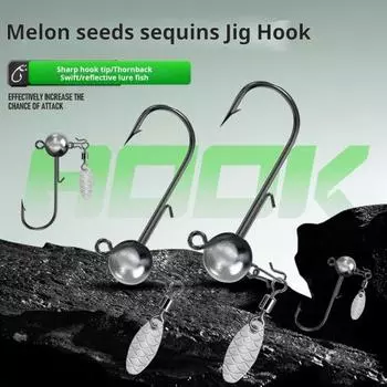 11 шт. 3/5/7/10/15G круглая джиг-головка рыболовный крючок с блесной прочный металлический бородка для рыбалки