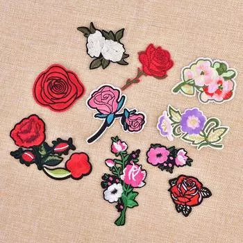 11 шт. аппликация в виде цветка, вышитая нашивка для одежды, аксессуары