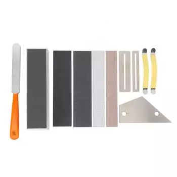 11 шт. гитарные шлифовальные инструменты, напильник для ладов, выравнивающая планка, расширитель струн, полировка наждачной бумаги, гриф