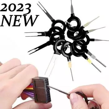 11 шт. Инструменты для снятия автомобильных клемм, игла для снятия клемм, съемник разъемов проводов, экстрактор штифтов, инструменты для ремонта автомобильных клемм