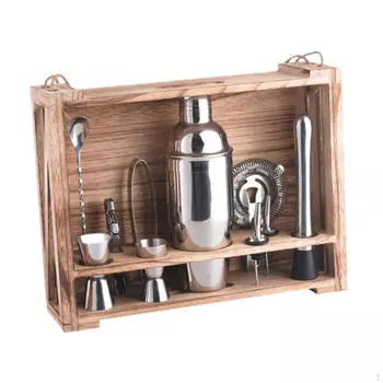 11 шт. коктейльный шейкер набор ложка для смешивания миксер для свадебного бара дома