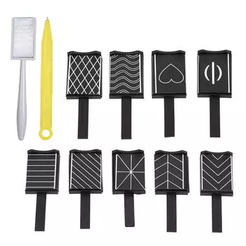 11 шт./компл. 3D магнитная палочка «кошачий глаз», ручка для рисования, вертикальная палочка для ногтей, гель-лак, инструменты для ногтей