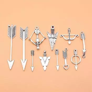 11 шт./компл. Подвески со стрелками, материалы для ювелирных изделий ручной работы
